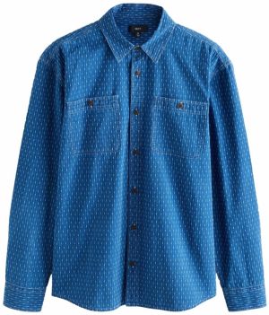 Next Košeľa  indigo / biela