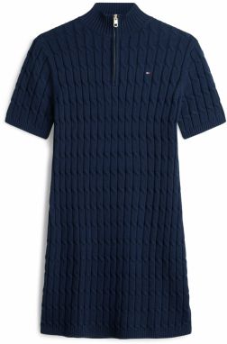 TOMMY HILFIGER Pletené šaty  námornícka modrá