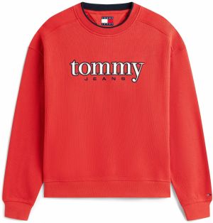 Tommy Jeans Mikina '90S'  červená / čierna / biela