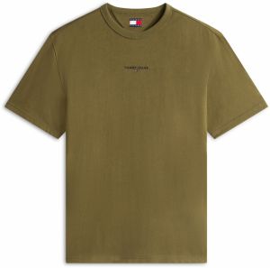 Tommy Jeans Tričko  olivová