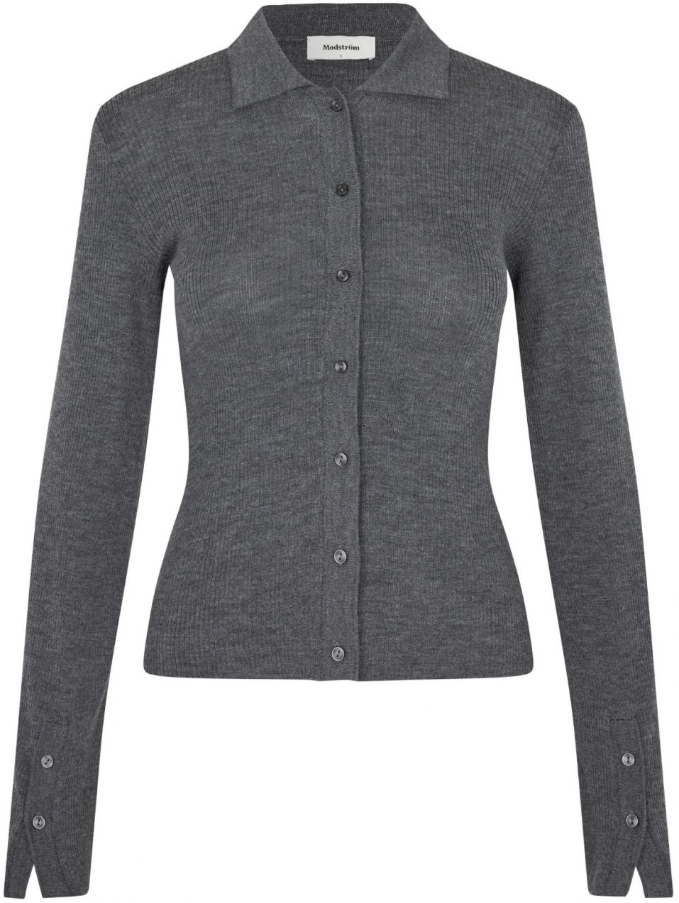 modström Kardigán 'Hiroki'  sivá melírovaná