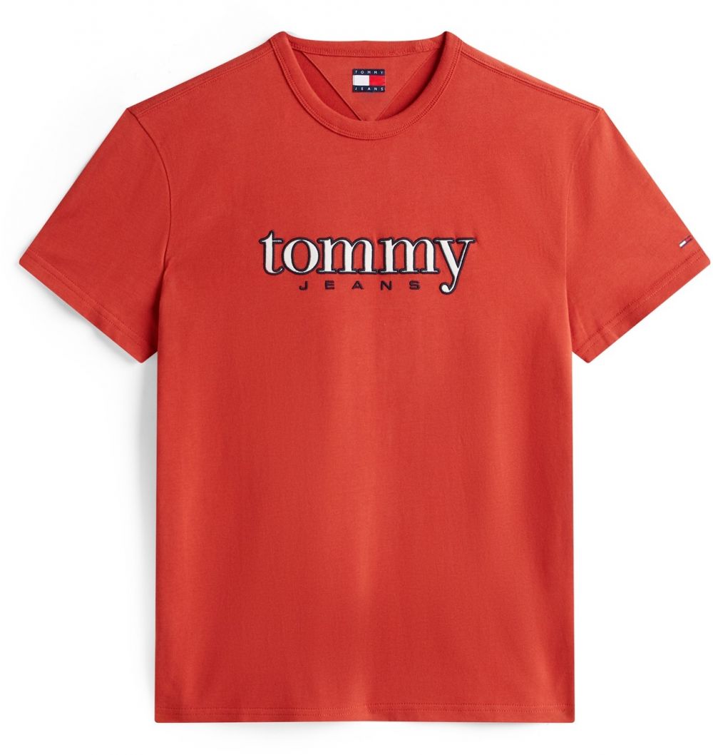 Tommy Jeans Tričko  námornícka modrá / svetločervená / biela