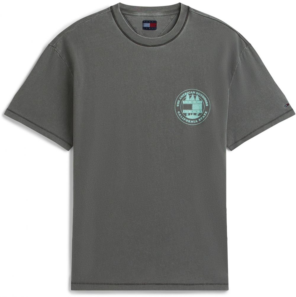 Tommy Jeans Tričko  sivá / mätová