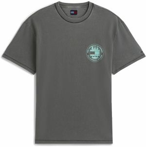 Tommy Jeans Tričko  sivá / mätová
