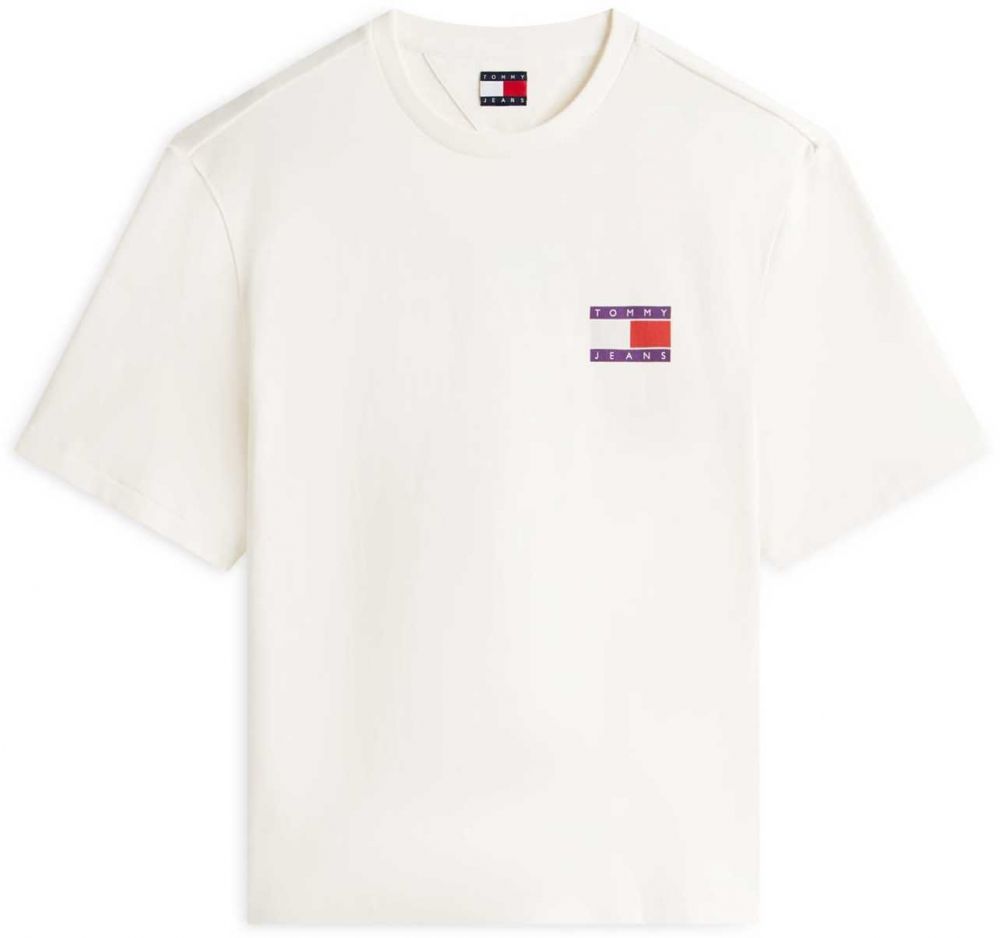 Tommy Jeans Tričko '90S'  fialová / červená / biela