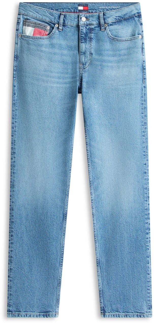 Tommy Jeans Džínsy 'RYAN'  svetlomodrá / červená / biela