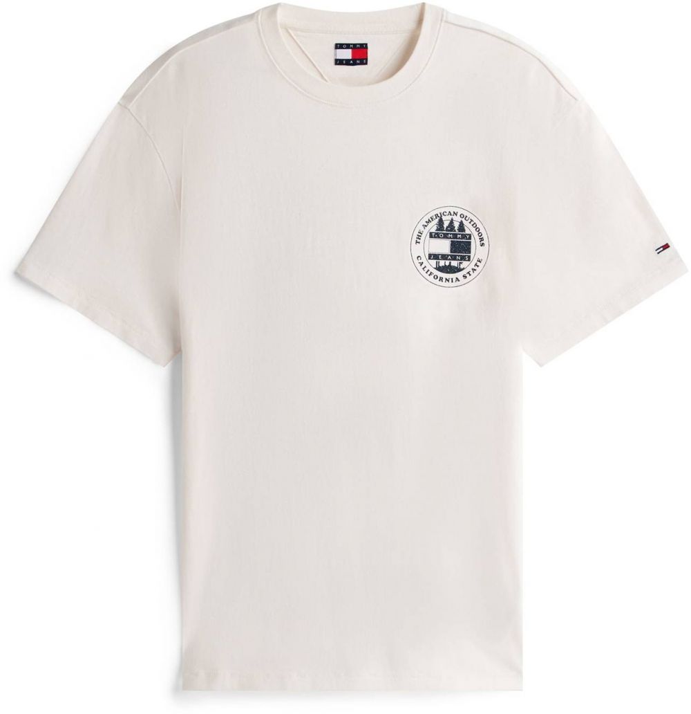 Tommy Jeans Tričko  čierna / biela