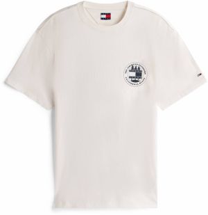 Tommy Jeans Tričko  čierna / biela