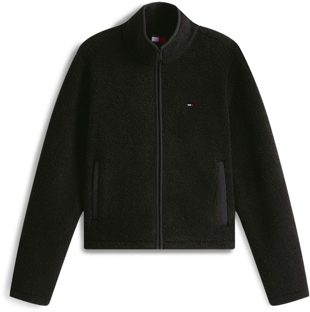 Tommy Jeans Tepláková bunda  čierna