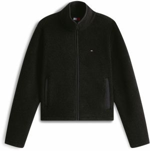Tommy Jeans Tepláková bunda  čierna
