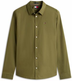 Tommy Jeans Košeľa  olivová