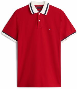 TOMMY HILFIGER Tričko  červená / biela