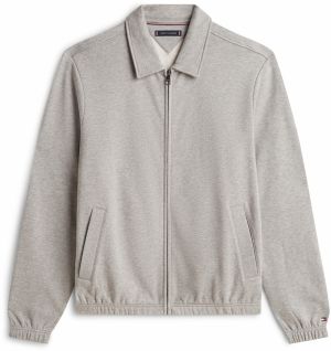 TOMMY HILFIGER Tepláková bunda 'ESSENTIAL'  svetlosivá