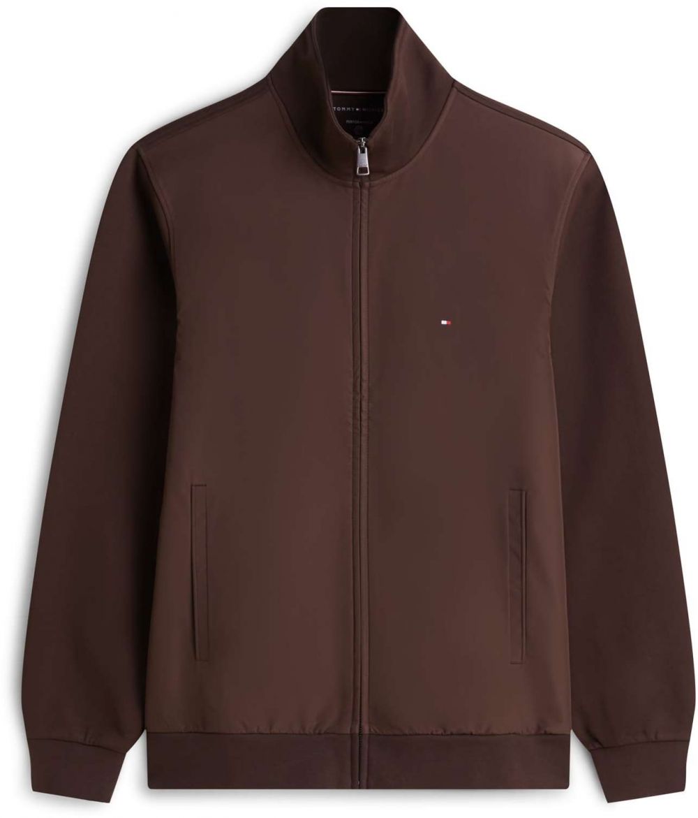 TOMMY HILFIGER Tepláková bunda 'ESSENTIAL'  hnedá