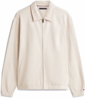 TOMMY HILFIGER Tepláková bunda 'ESSENTIAL'  svetlobéžová