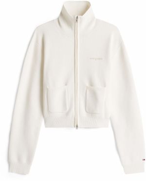 Tommy Jeans Kardigán  biela