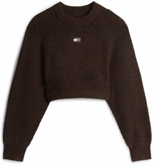Tommy Jeans Sveter  hnedá