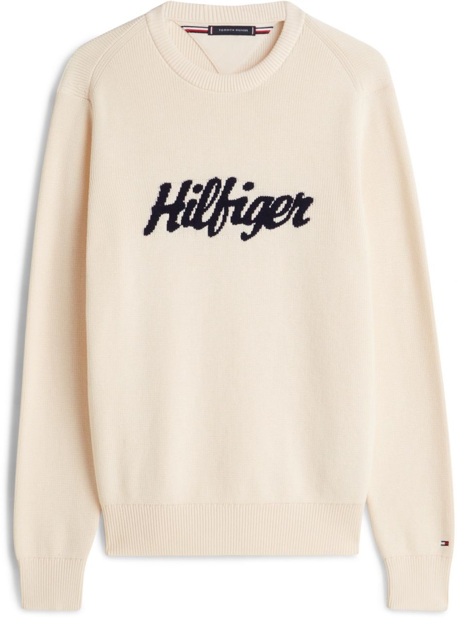 TOMMY HILFIGER Sveter  slonová kosť / čierna