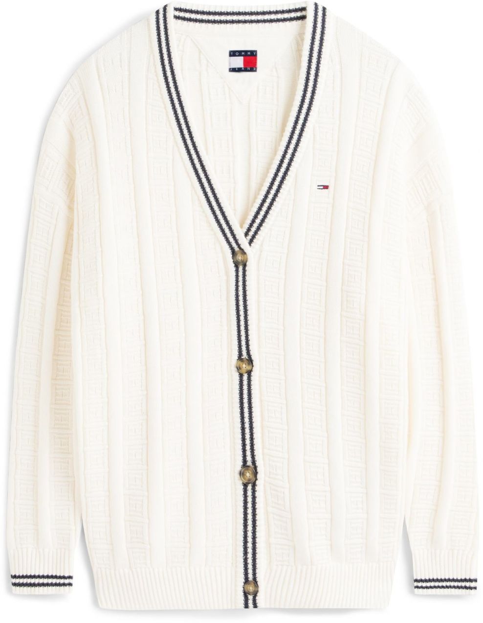 Tommy Jeans Kardigán  biela