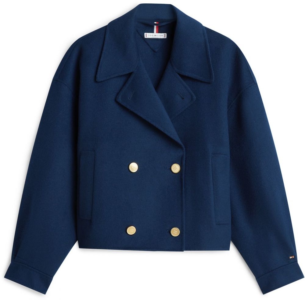 TOMMY HILFIGER Prechodná bunda  tmavomodrá