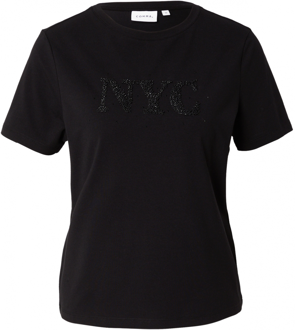 COMMA Tričko  čierna