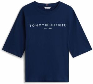 TOMMY HILFIGER Tričko  námornícka modrá / biela