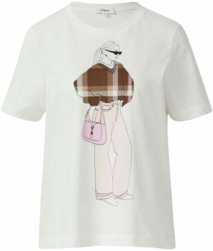 s.Oliver Tričko  nebielená / zmiešané farby