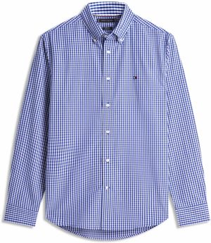 TOMMY HILFIGER Košeľa  modrá / biela