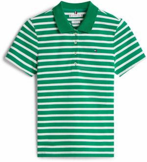 TOMMY HILFIGER Tričko '1985'  trstinová / biela