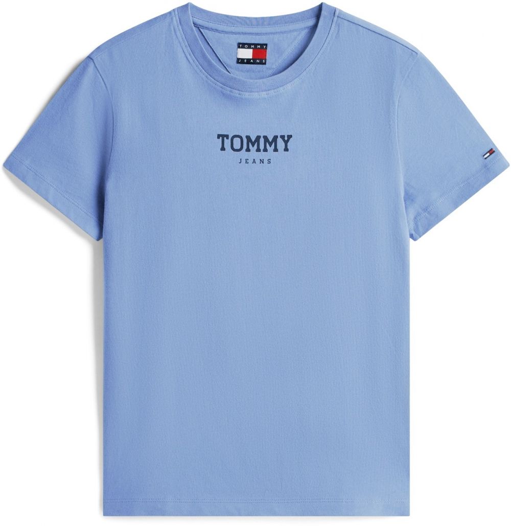 Tommy Jeans Tričko 'ESSENTIAL'  námornícka modrá / nebesky modrá