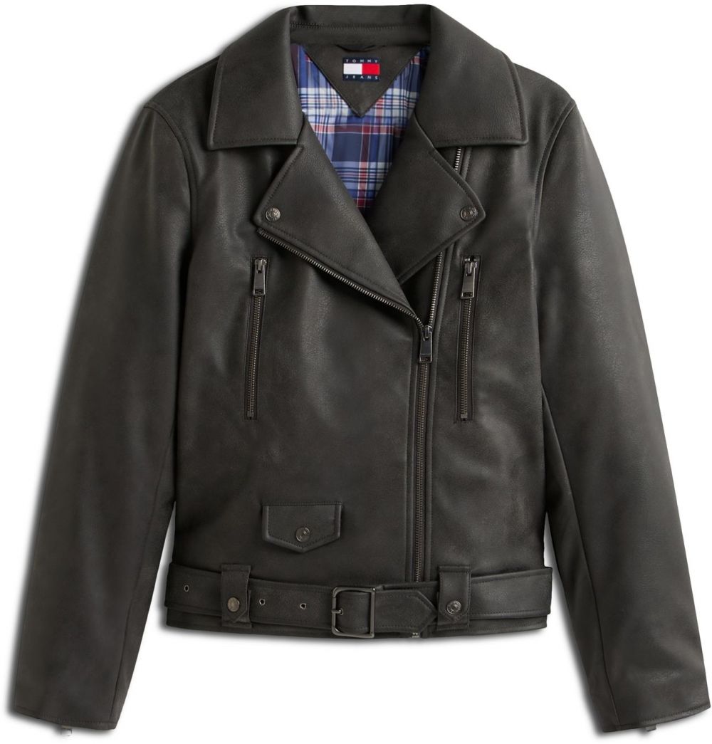 Tommy Jeans Prechodná bunda  čierna