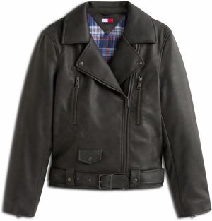 Tommy Jeans Prechodná bunda  čierna