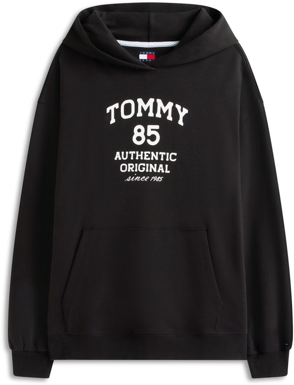 Tommy Jeans Mikina '85'  čierna / biela