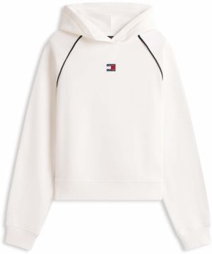 Tommy Jeans Mikina  brusnicová / čierna / biela