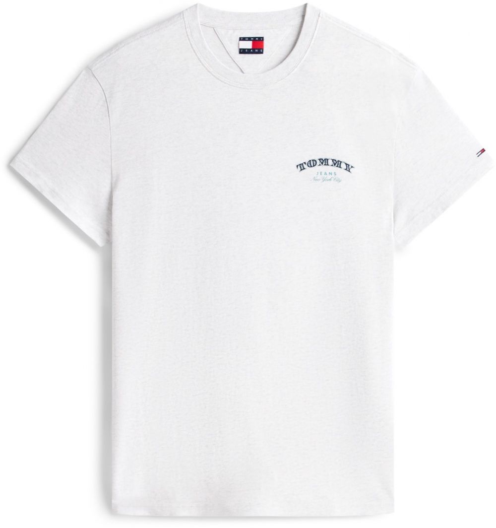 Tommy Jeans Tričko  námornícka modrá / svetlomodrá / sivá melírovaná / smaragdová