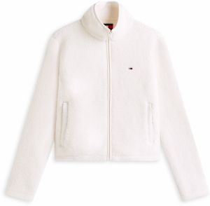 Tommy Jeans Tepláková bunda  námornícka modrá / červená / biela