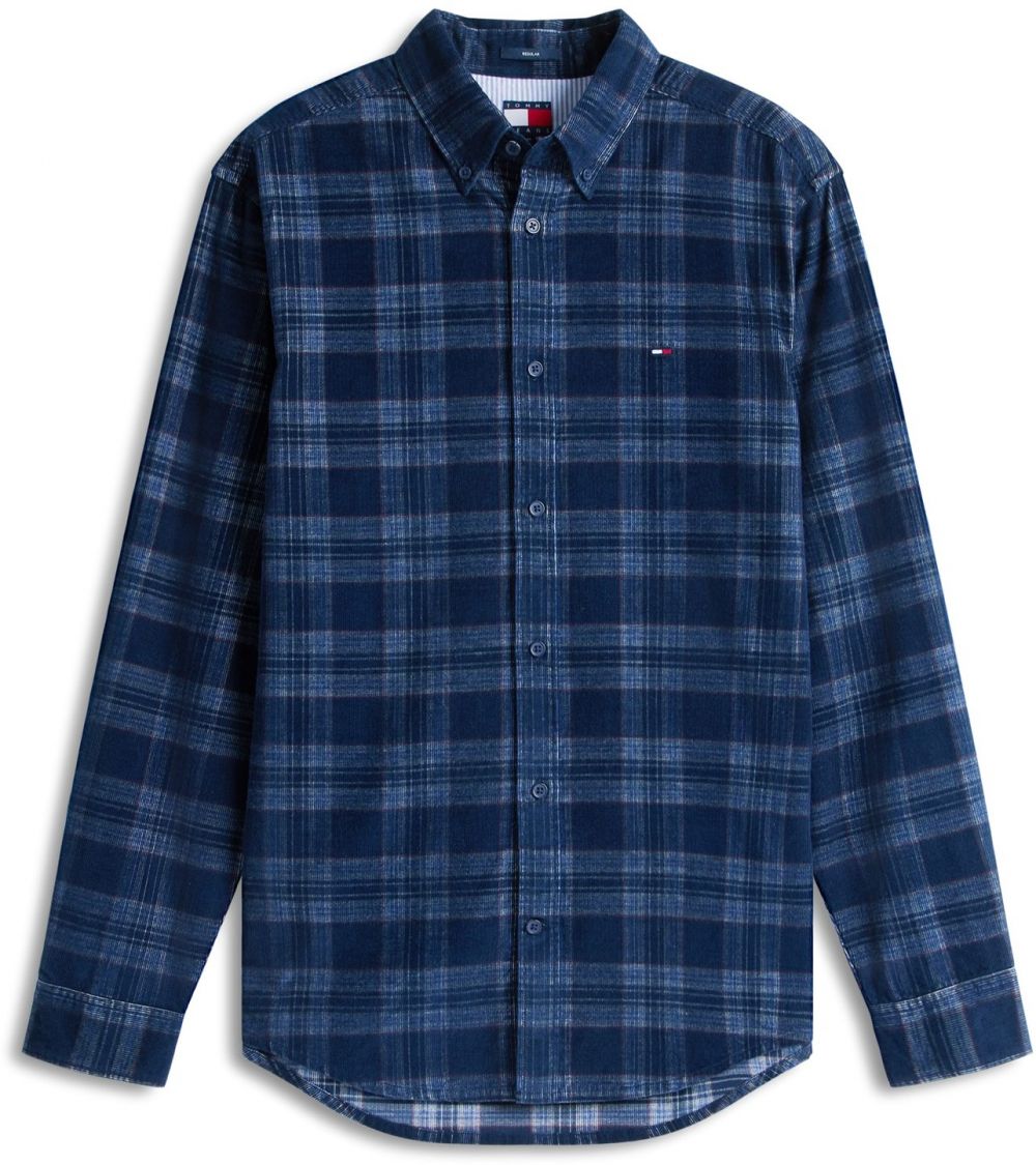 Tommy Jeans Košeľa  svetlomodrá / tmavomodrá