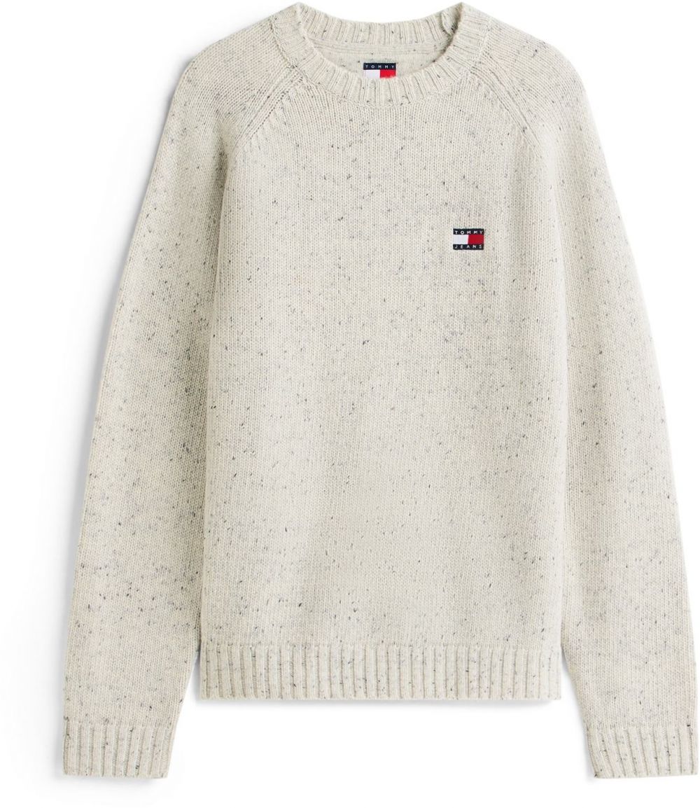 Tommy Jeans Sveter  brusnicová / jasne červená / biela