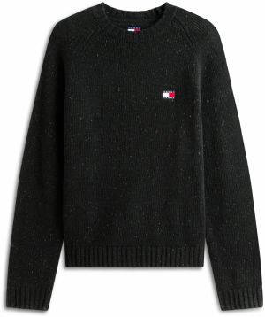 Tommy Jeans Sveter  námornícka modrá / jasne červená / čierna / biela