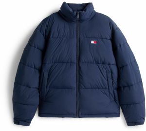 Tommy Jeans Zimná bunda  námornícka modrá / krvavo červená / biela