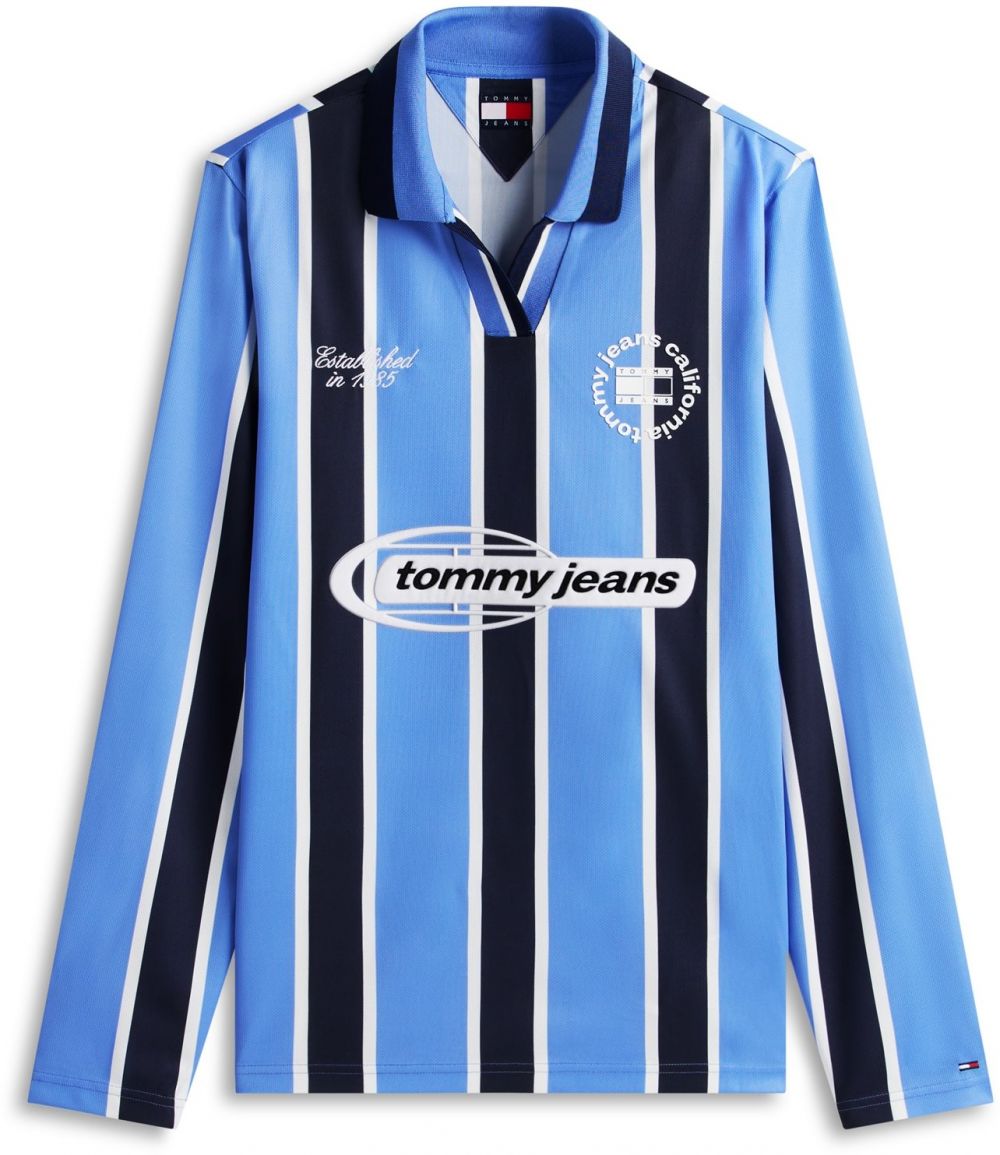 Tommy Jeans Tričko  námornícka modrá / nebesky modrá / biela