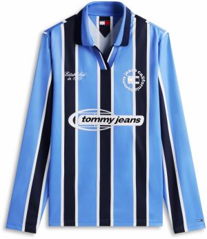 Tommy Jeans Tričko  námornícka modrá / nebesky modrá / biela