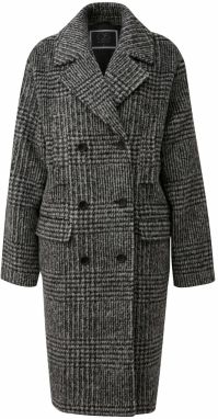 QS Prechodný kabát  čierna / biela