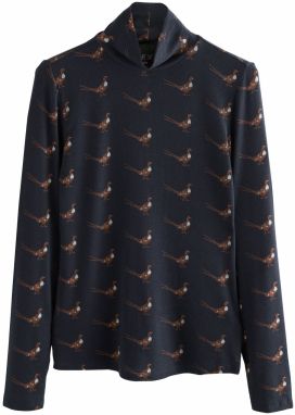 Next Tričko  béžová / námornícka modrá / hnedá