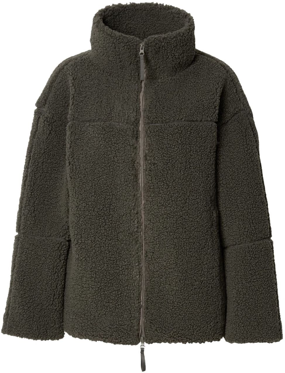 Gina Tricot Flisová bunda 'Pile'  hnedá melírovaná