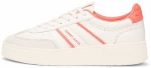 Tommy Jeans Nízke tenisky 'THE GREENWICH EDGE'  koralová / biela