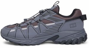 Tommy Jeans Nízke tenisky  sivá / tmavošedá / biela