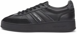 Tommy Jeans Nízke tenisky 'THE GREENWICH'  čierna / strieborná