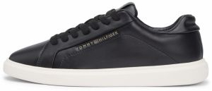 TOMMY HILFIGER Nízke tenisky 'Icon Court'  zlatá / čierna