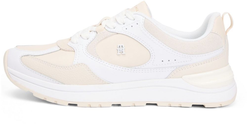 TOMMY HILFIGER Nízke tenisky  béžová / biela